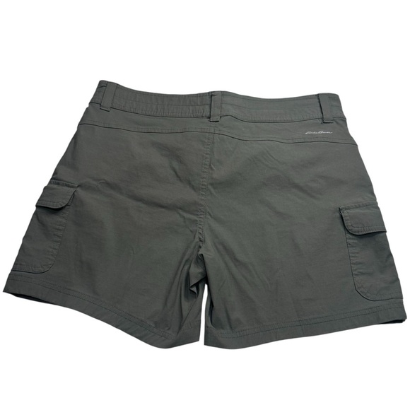 Eddie Bauer Green Nylon Outdoors Camping Hiking Shorts Gorpcore Size 8 - Picture 4 of 11